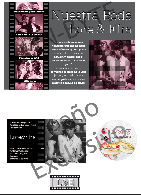 Temática de Cine - Lore y Efra | Casamientos Online