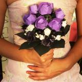 Ramo de novia violeta