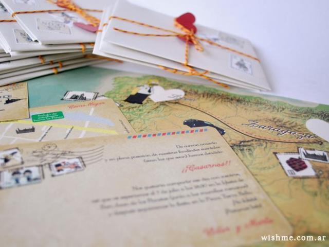 Wish - Invitación de boda postal