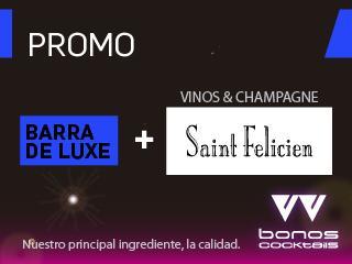 Promo Barra De Luxe + vinos & champagne Saint Felicien
