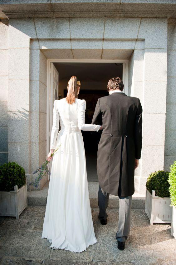 vestido de novia manga larga