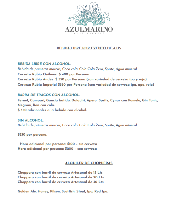 Bebida Libre - Azul Marino